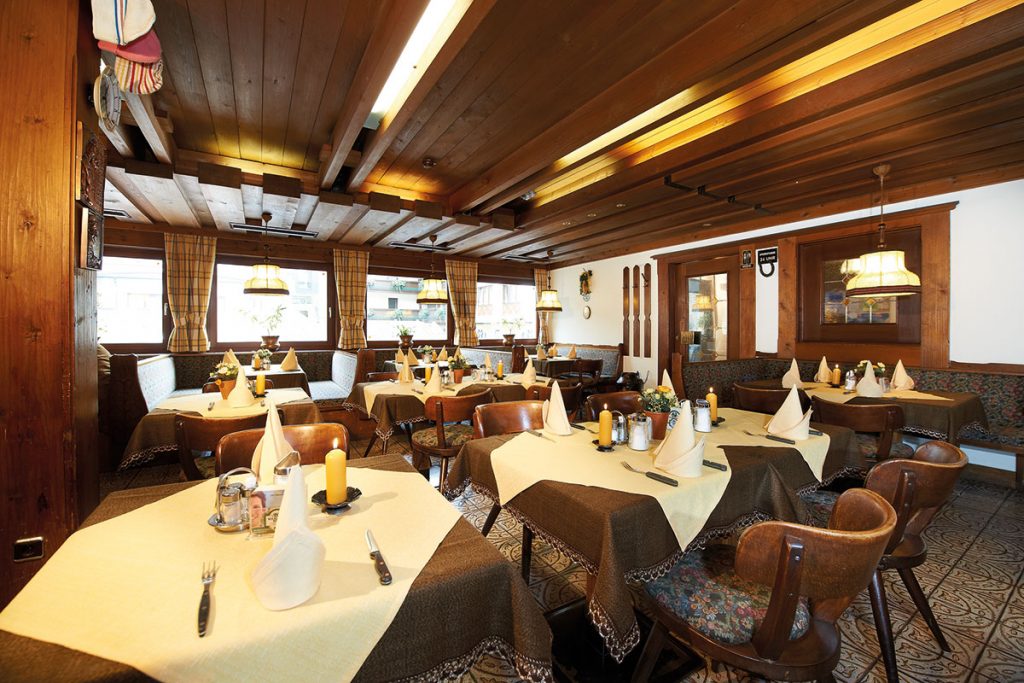 das traditionsreiche Restaurant im Hotel Peter